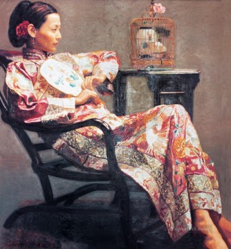 150の主題の芸術作品 Painting - 夢の中の人生 中国のチェン・イーフェイ